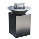 thumbnail of The Favilla Fuego Feuerschale mit Grillplatte & Plancha in Schwarz | Mit Grillring, Feuerschale