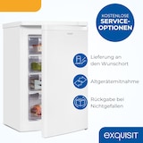 thumbnail of Exquisit Gefrierschrank, Tiefkühlschrank mit 4 Schubladen, 4-Sterne-Gefrieren, 91 Liter, 55 cm breit, Temperaturregelung, GS512-040E weiss