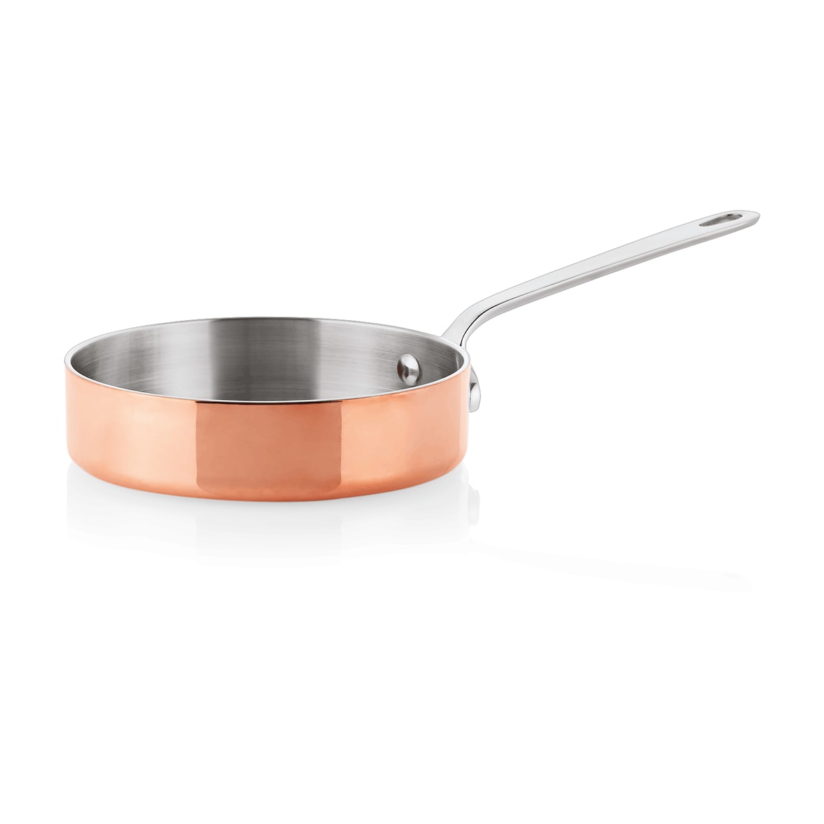 WAS Germany - Mini Servierpfanne Mini Copper 20, 3Ply, Ø 12 cm, Kupfer/Aluminium