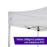 thumbnail of Carpa Cenador Plegable Profesional Aluminio Expert 3x4,5 Rojo | Estructura Hexagonal 40x40x1,6 mm | Resistente para Exterior y Eventos