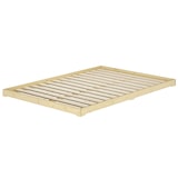 thumbnail of Extra niedriges Doppelbett 180x200 platzsparendes Loftbett Fichte Tanne geölt V-60.47-18 Rollrost und Matratze inkl.
