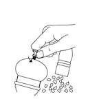 thumbnail of METRO PROFESSIONAL Molinillo de sal y pimienta, madera, Ø 5.5 x 19 cm, 66 ml