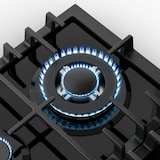 thumbnail of Victoria 4 Zonen Gaskochfeld 4-flammig Sabaf-Brenner Glaskeramik Schwarz