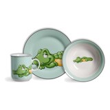 thumbnail of Ritzenhoff & Breker HAPPY ZOO Krokodilkind Koko Kindergeschirr Set 3-teilig