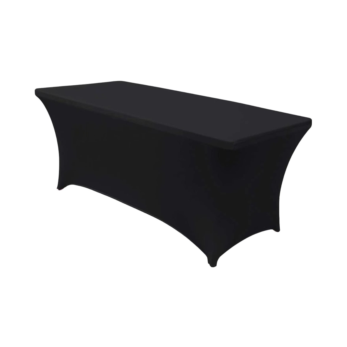 Capa para Mesa Dobrável Retangular Catering 150x74cm Preto 7house