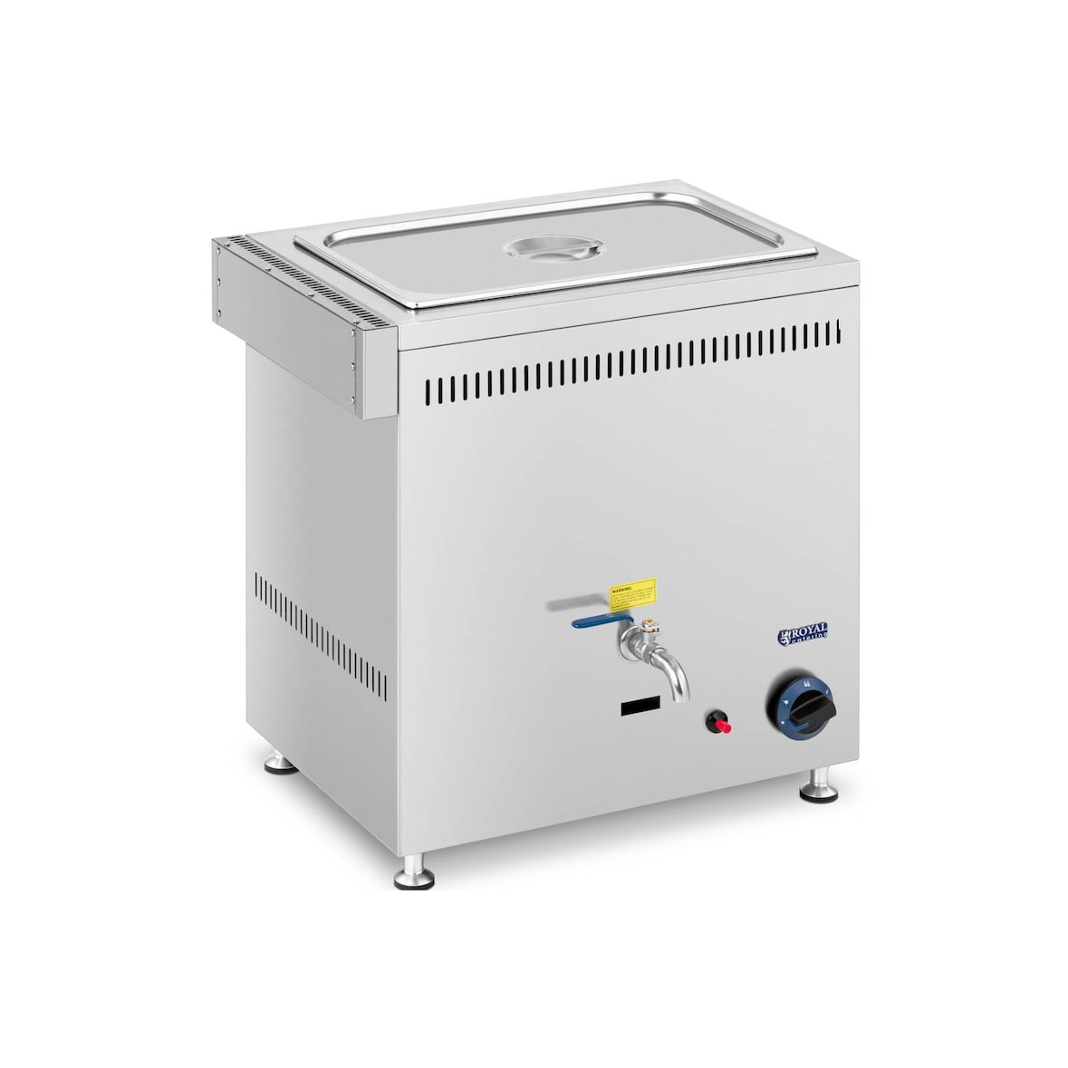 Royal Catering Baño maría a gas - 3300 W - GN 1/1 - 0,03 bar - G31