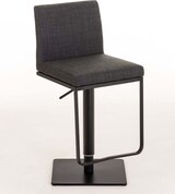 thumbnail of CHEFGASTRO Barhocker MANHATTAN Schwarz Stoff HxBxT 86x42x44cm Stoff Dunkelgrau Barstuhl