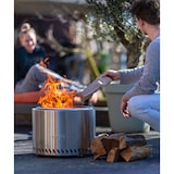 thumbnail of Cheminée à pellets RedFire Volcano Extra Large – acier inoxydable 304 – Ø49,5 cm – hauteur 36 cm – inox