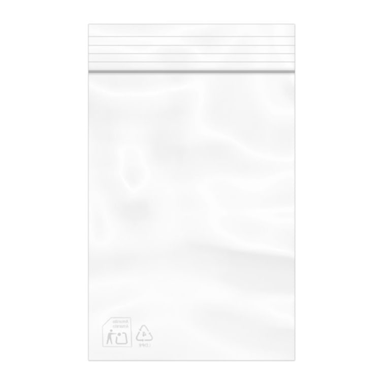 MONOUSO - Sacchetto in Polietilene con Chiusura a Pressione 7x10cm G200 (100 Pezzi)