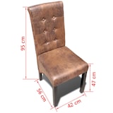 thumbnail of vidaXL Eetkamerstoelen 2 st kunstleer bruin