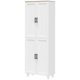 thumbnail of HOMCOM Dispensa Cucina con 5 Ripiani Regolabili Bianco e color Legno