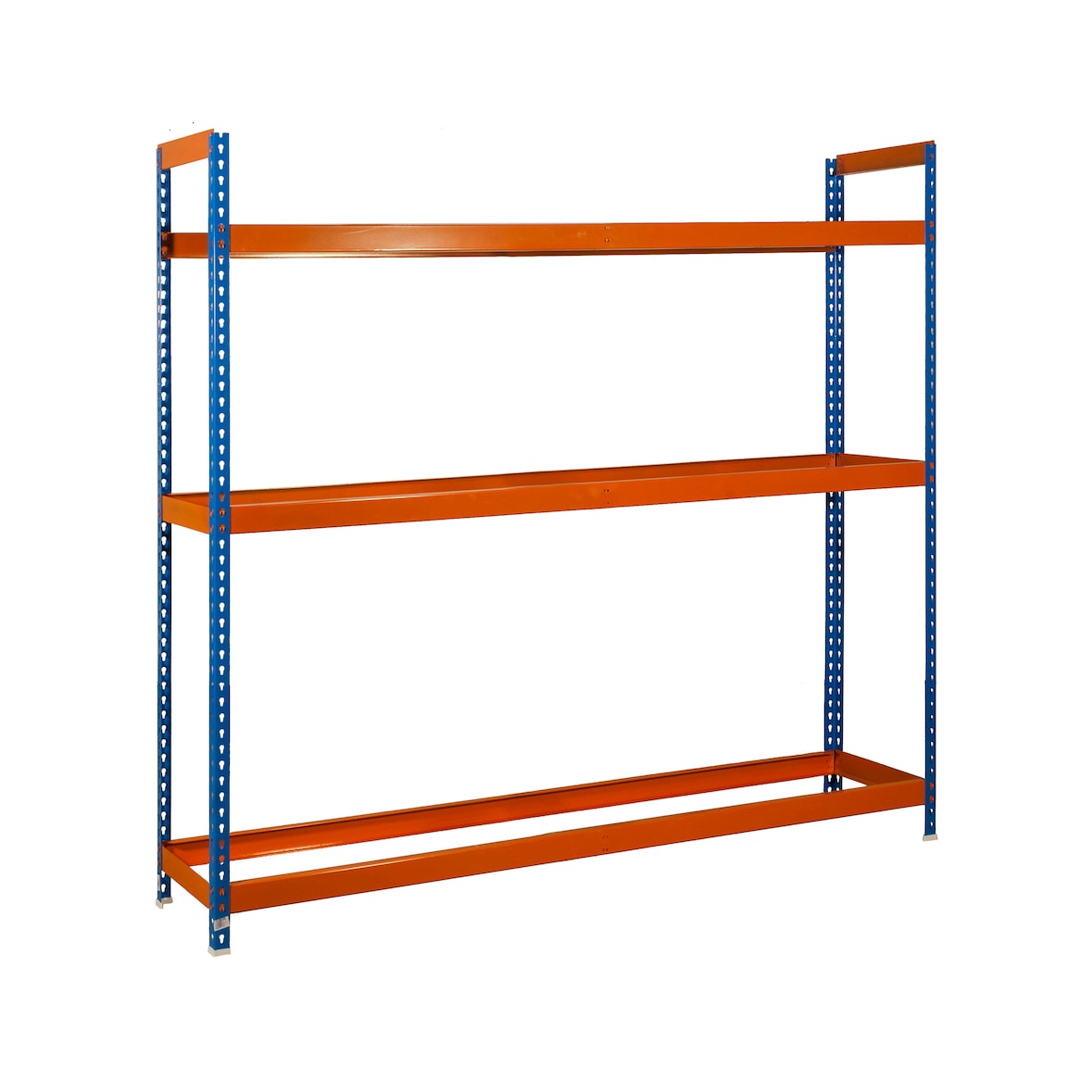 Autoforte metalen rekken voor wielen. Kleur blauw/oranje 2000x1500x450 mm
