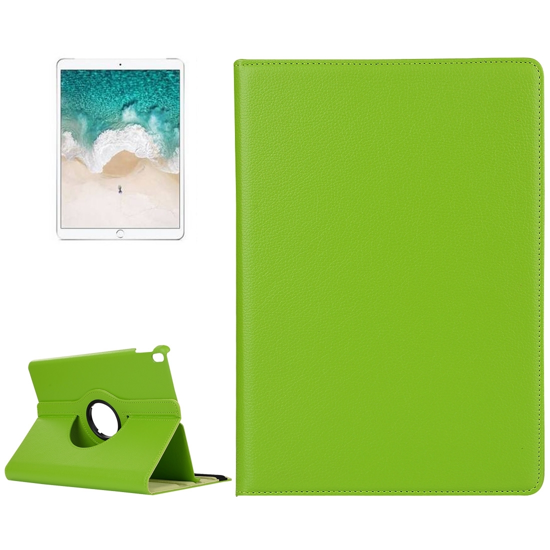 Schutzhülle für iPad Pro 10.5 Tablet Hülle Schutz Tasche Case Cover Grün 360 Grad drehbar Rotation Bumper