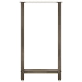thumbnail of Pieds De Table De Bar En Acier Naturel, 2 Pièces, 60 X (110 111) Cm