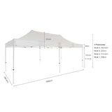 thumbnail of Carpa Cenador Plegable Profesional 3x6m Negra | Estructura Acero Reforzado 32x32x1 mm | Resistente para Exterior y Eventos