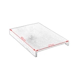 thumbnail of KAWOLA Holztablett MADELINE Eiche natur für Armlehne Sofa