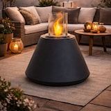 thumbnail of Camino a Bioetanolo Biocamino da Terra per Interno o Esterno in Acciaio e Vetro Bruciatore 1.5 lt Design Moderno per Salotto o Giardino cm 60x56 Nero