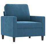thumbnail of vidaXL 3-tlg. Sofagarnitur mit Kissen Blau Samt