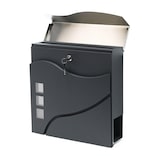 thumbnail of Helloshop26 - Boite aux lettres design porte journal acier inoxydable anthracite 16_0000097