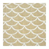 thumbnail of Nappe de Fêtes Imprimée Art Déco Blanc et Doré 140 x 360 cm