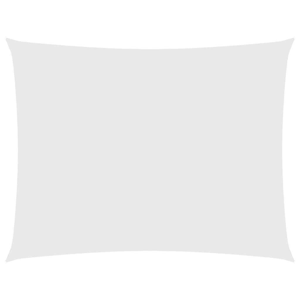 Toldo de vela rectangular tela Oxford blanco 4x5 m