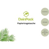 thumbnail of DeinPack Umweltschonende Papier Tragetaschen klein 25 x weiße Papiertragetasche 32 x 22 x 25 cm