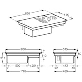 thumbnail of AEG CCE84779CB autarktes Induktions-Kochfeld mit Dunstabzug, Serie 9000, 80cm
