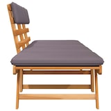 thumbnail of vidaXL 2-in-1 Gartenliege mit Auflage 190 cm Massivholz Akazie