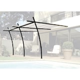 thumbnail of Pergola adossée 3x4 m en acier Sydney - structure seule