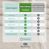 thumbnail of DoubleDry Badhanddoeken 6 st 70x140 cm - 100% katoen 500 g/m2 - nature crème