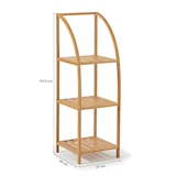 thumbnail of Estante arqueada em bambu com 3 níveis Canoply 110.5x37x35cm Natural 7house