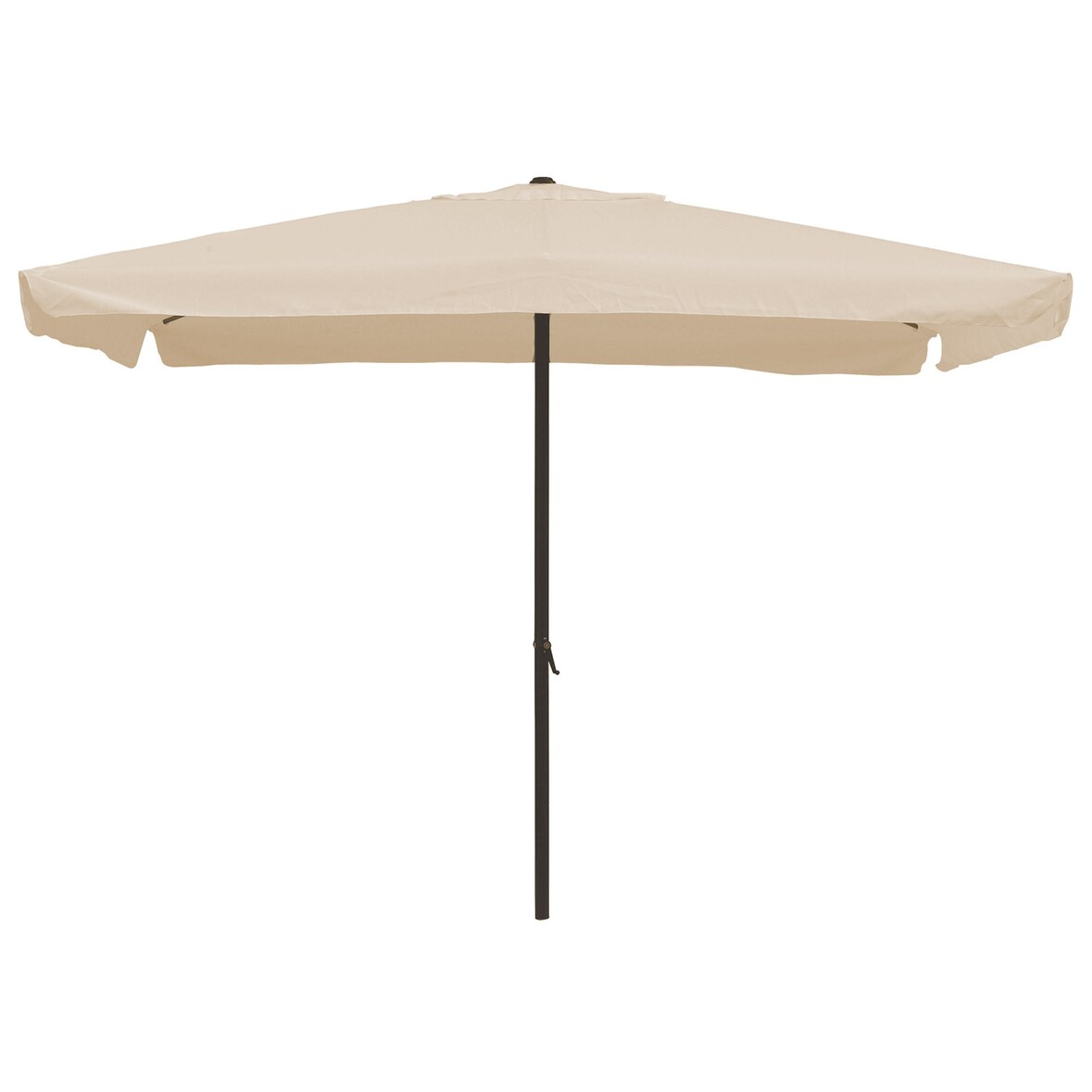 Ombrellone Rettangolare 2x3 mt Struttura in Acciaio da Giardino Esterno Écru