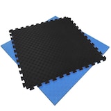 thumbnail of Arquiservi - Esterilla Tatami Puzzle 1x1x20mm Negro-Azul (Lote 20Uds)  Antideslizante, yoga, pilates, multifuncional.