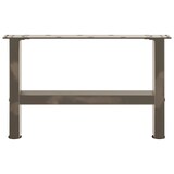 thumbnail of vidaXL Couchtischbeine Naturstahl 2 Stk. 50x(30-31) cm Stahl