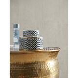 thumbnail of Couchtisch 75x31x75 cm Aluminium Gold Beistelltisch orientalisch rund, Flacher Hammerschlag Sofatisch Metall, Design Wohnzimmertisch modern,