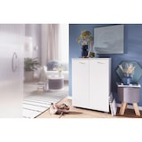 thumbnail of Schuhschrank Holz 12 Paar Schuhe Schuhregal Schuhkommode Flurschrank Sideboard