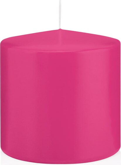 Stumpenkerzen Pink Ø 98 x 100 mm, 6 Stück