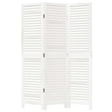 thumbnail of vidaXL Kamerscherm met 3 panelen massief paulowniahout wit