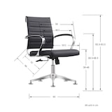thumbnail of Vergaderstoel Cádiz Zwart