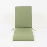 thumbnail of Almofada para espreguiçadeira de jardim, repelente à água, poliéster 200 gr, cor verde, 78 + 118 cm x60 cm x5 cm