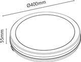 thumbnail of Alcapower LED-Deckenleuchte Rund 36W 3600lm IP54 IK08 CCT Wählbar 3000K 4000K 6500K Grau - Professionelle hocheffiziente Lösung