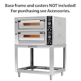 thumbnail of Forno elétrico de pizza para 6 + 6 pizzas 34 cm Ø, 2 câmaras 70 x 105 x 14 cm, gama de temperaturas: 50-450°C, 17,6 kW, 400 V, 11455 Vaiotec