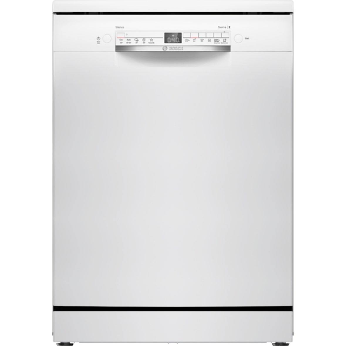 Bosch Serie 2 SMS2HTW02E Freistehender Geschirrspüler, Höhe 84,5 cm, Breite 60 cm, Weiß