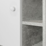 thumbnail of Waschbeckenunterschrank `Martha` marmor optik, grau eintürig, mit Seitenfächern 60x30x60cm