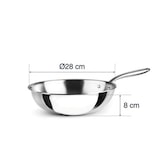 thumbnail of LACOR poêle wok inox 28 cm 60898