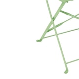 thumbnail of Chaises de terrasse pliantes en acier Bolero vert clair (Lot de 2)