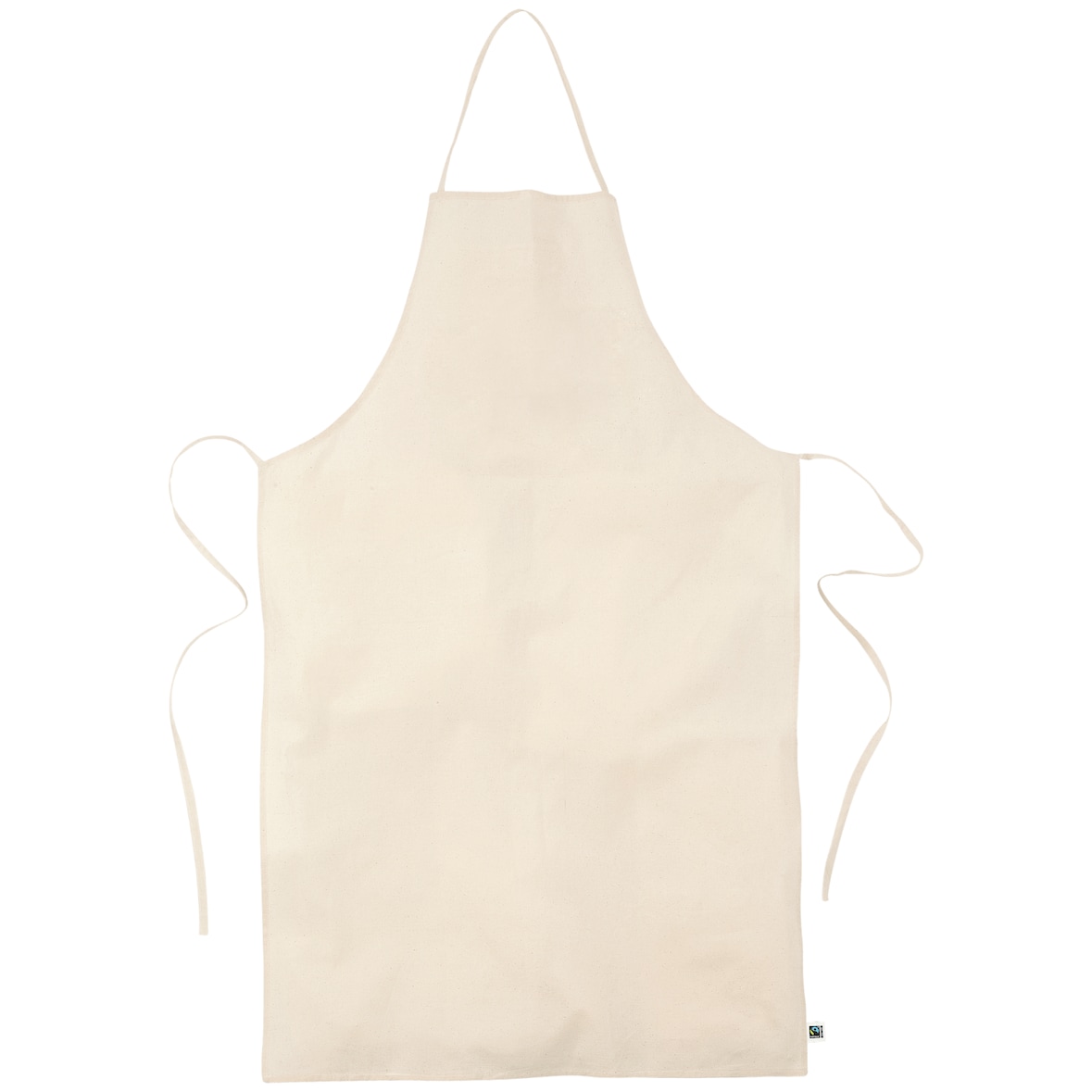 TEXXILLA Promo-Schürze aus Fairtrade-zertifizierter Baumwolle Größe: ca. 65 x 99 cm,natur