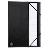 thumbnail of Exacompta - Réf. 56012E - Carton de 12 trieurs Ordonator -  12 compartiments - dim 23,5x 33,5 cm - pour A4 - couleur noir