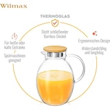 thumbnail of Wilmax Borosilikat Glas Krug mit Bambusdeckel, 2400ml