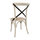 thumbnail of Bolero eetkamerstoelen in vintage stijl van eikenhout in ecru, 2 stuks